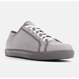 Marco Shoes Sneakers aus interessantem silbrigem Stoff silber- grau 1