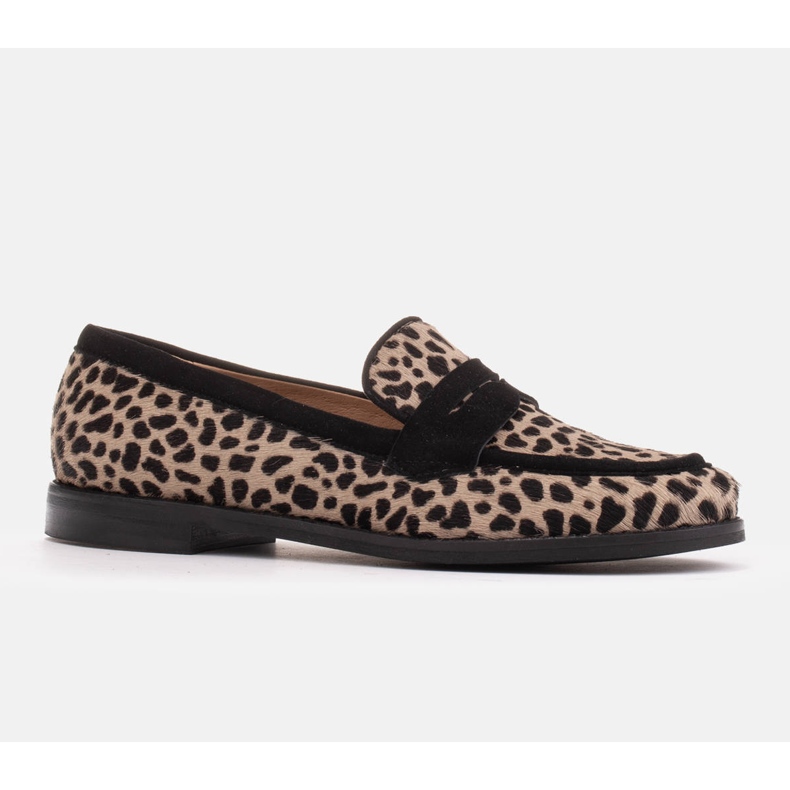 Marco Shoes Loafer, Naturleder mit Haaren 2231P-1283-041-1 beige schwarz 1