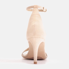 Marco Shoes Elegante Sandalen aus natürlichem Wildleder beige 2