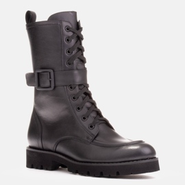 Marco Shoes Stiefel aus Vollnarbenleder schwarz 1