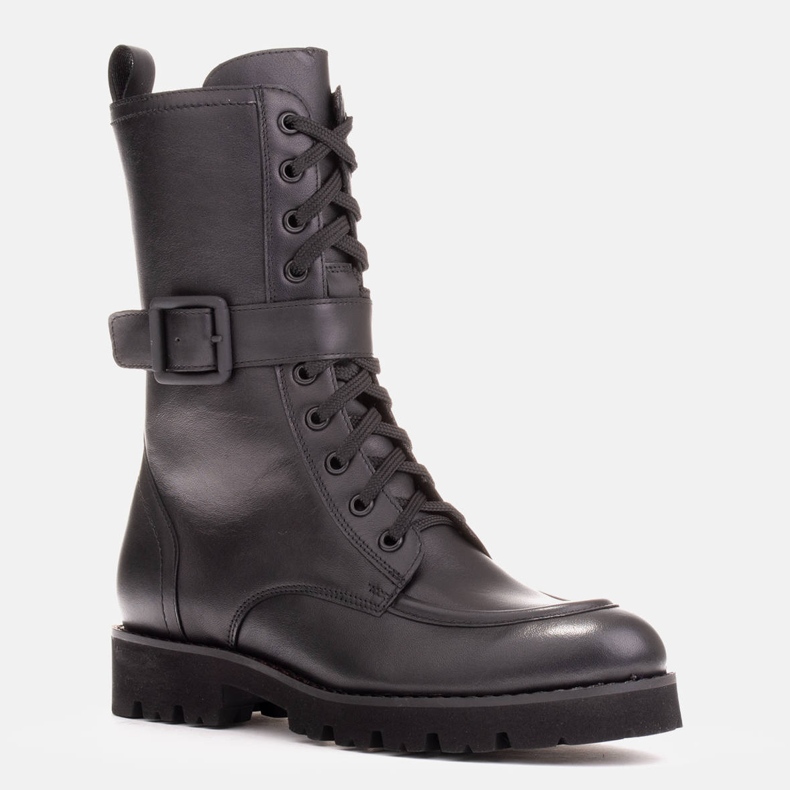 Marco Shoes Stiefel aus Vollnarbenleder schwarz 1