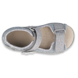 Befado gelb Kinderschuhe 342P023 blau silber- grau 3