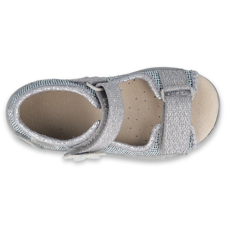 Befado gelb Kinderschuhe 342P023 blau silber- grau 3