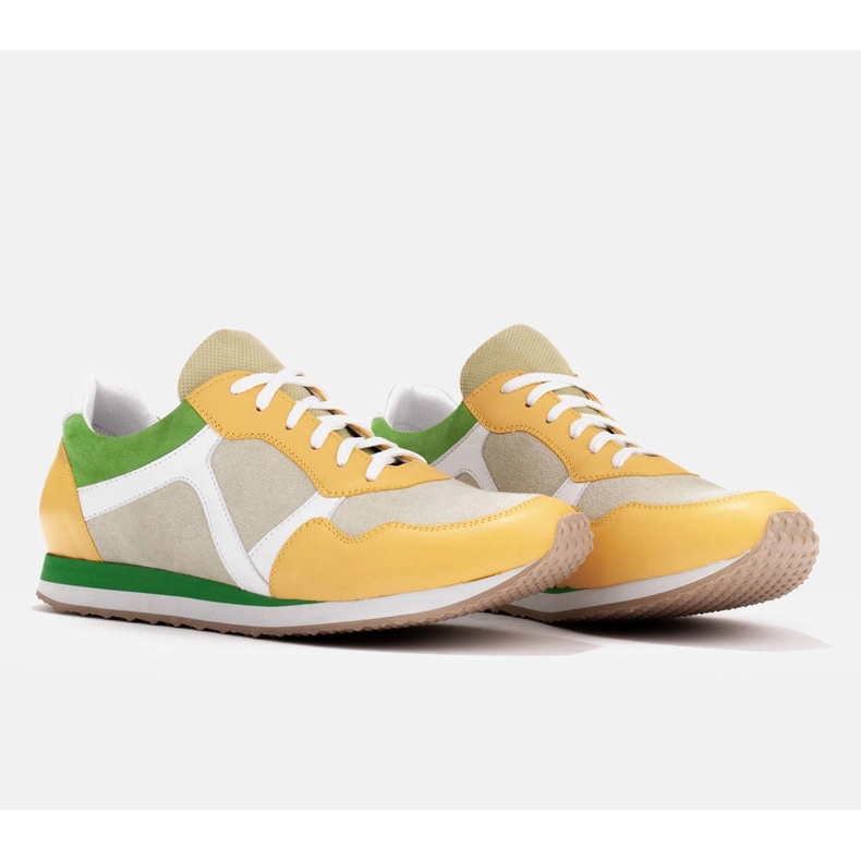 Marco Shoes Sneakers in Kombination und Leder und Wildleder beige 2