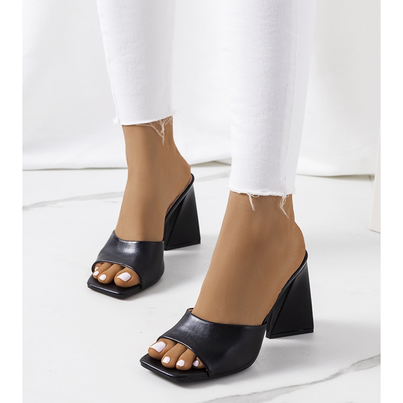 Schwarze Pantoffeln auf dem Istila-Posten 1