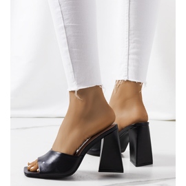 Schwarze Pantoffeln auf dem Istila-Posten 2