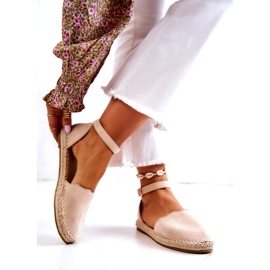 Evento Damen-Espadrilles mit Schnalle Hellbeige Bonetti 2