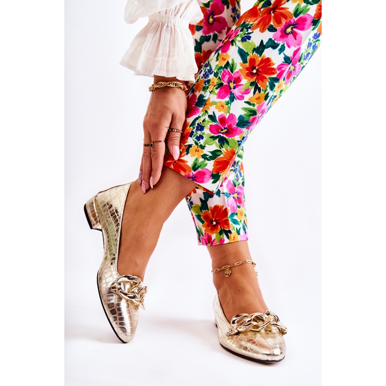 PA2 Lackleder Schlangenpumps Golden Elissabeth 2