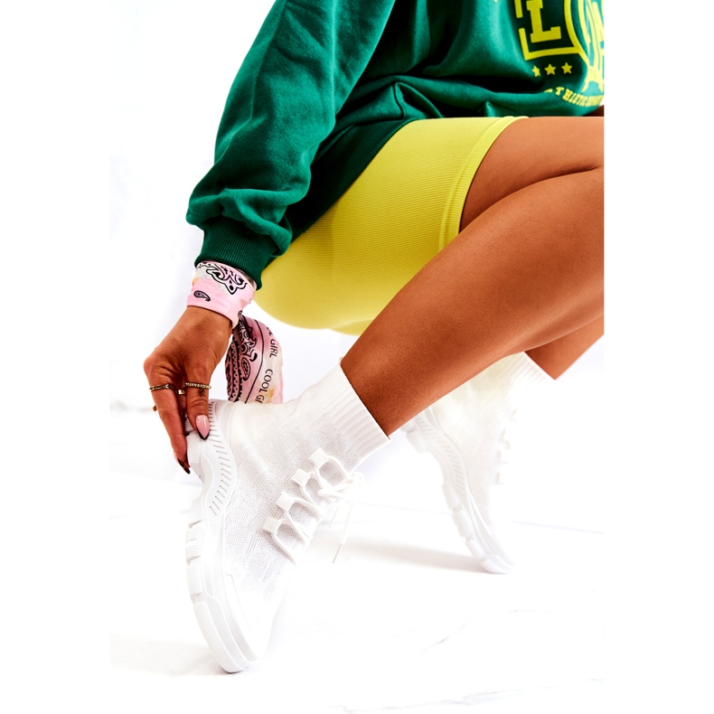 FM1 Weiße Kimberly Sport Socken Schuhe 3