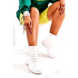 FM1 Weiße Kimberly Sport Socken Schuhe 4