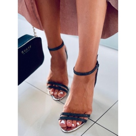 Tessa Schwarze Sandalen mit hohem Absatz 1