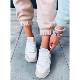 Hoch besohlte Devi Beige Sportschuhe mehrfarbig 2