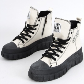 Kaya BEIGE / SCHWARZE High-Top-Sneakers 1