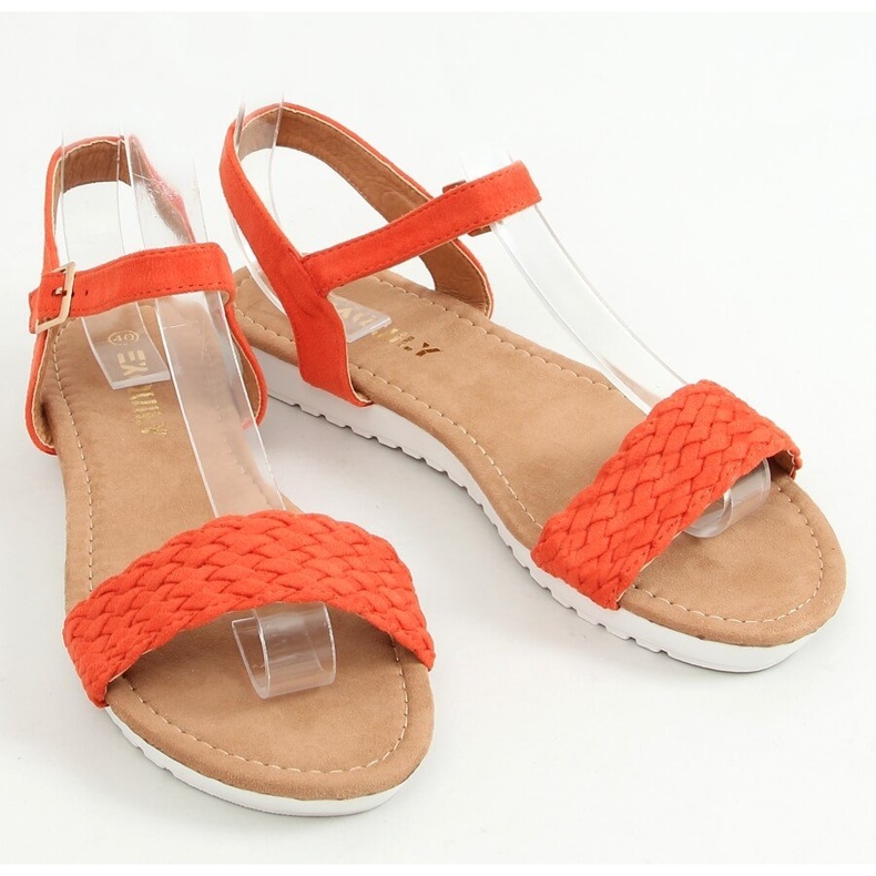 Riggs Brique Damensandalen orange 1
