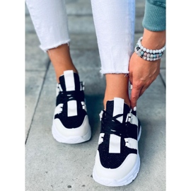 Riley Black Damenturnschuhe weiß schwarz 1