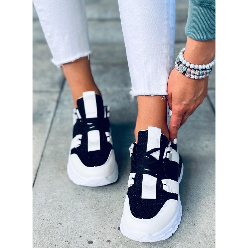 Riley Black Damenturnschuhe weiß schwarz 1