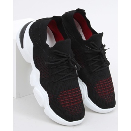 Harri Schwarze Socken rot 1