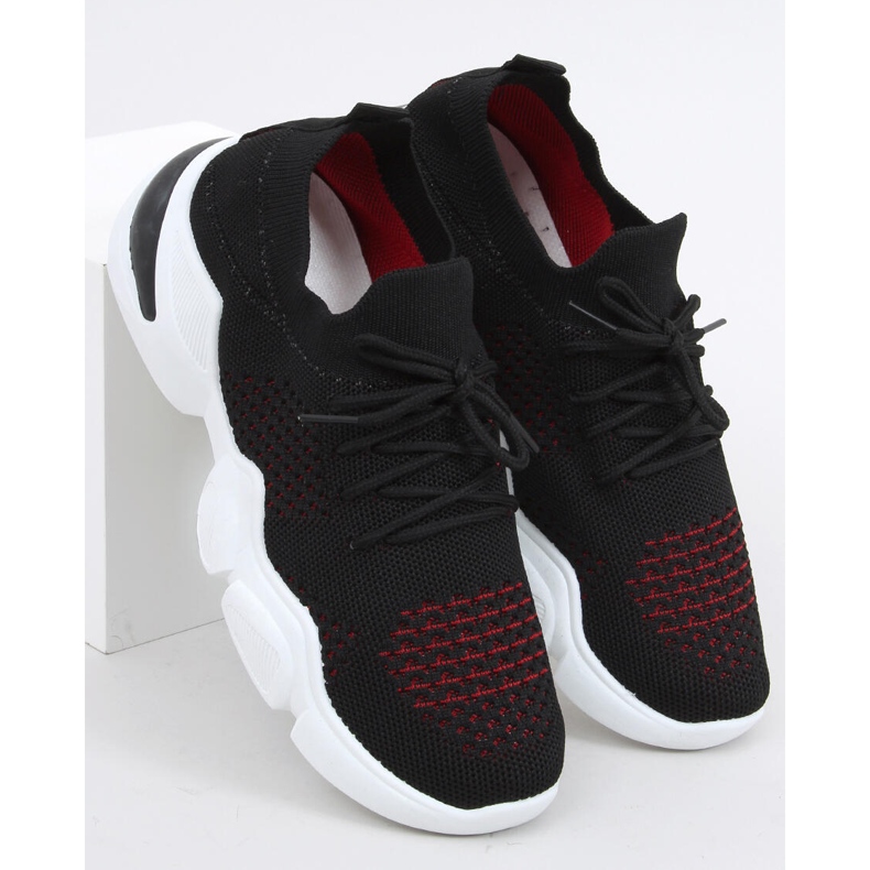 Harri Schwarze Socken rot 1