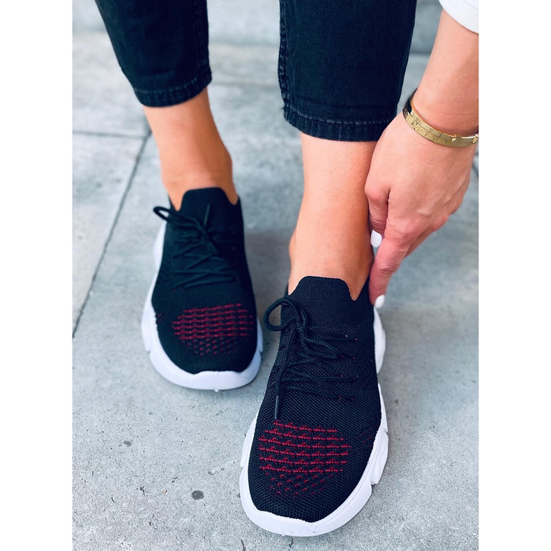 Harri Schwarze Socken rot 2