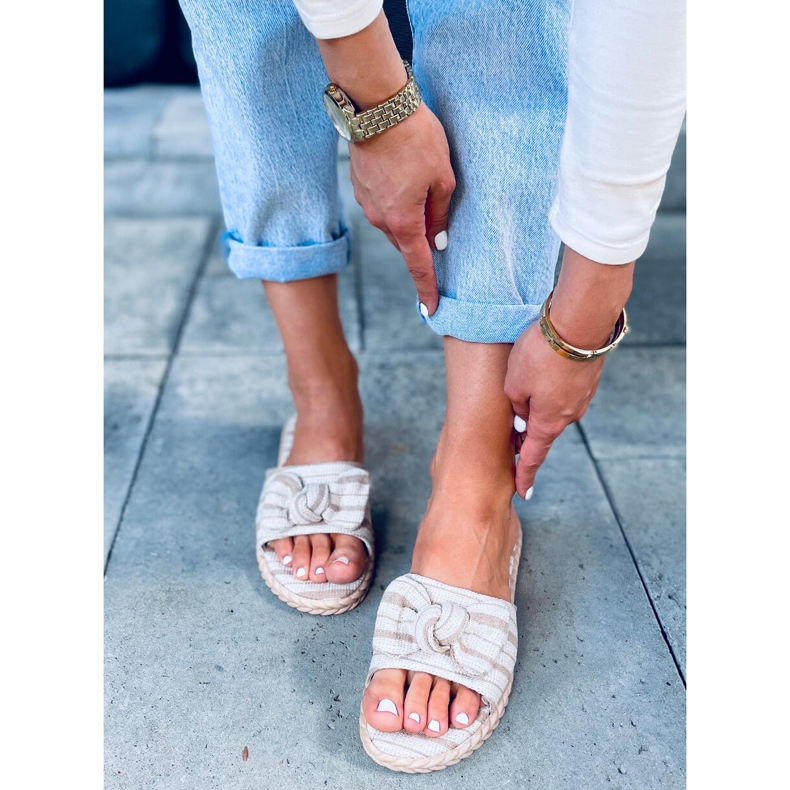 Adana Apricot Damenhausschuhe beige 1