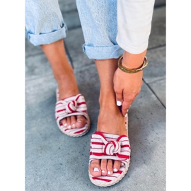 Adana Rote Damenhausschuhe beige schwarz 1