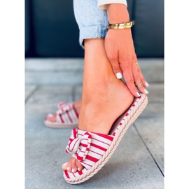 Adana Rote Damenhausschuhe beige schwarz 2