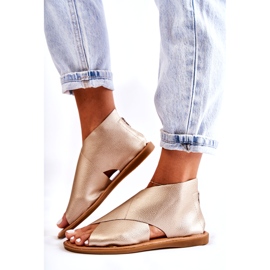 S.Barski Ledersandalen für Damen Gold Catalise golden 4