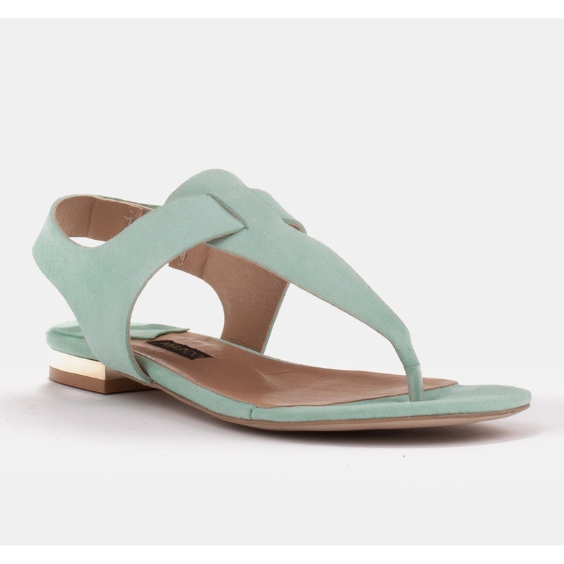 Marco Shoes Sandalen aus Naturleder in Mint-Farbe grün 1