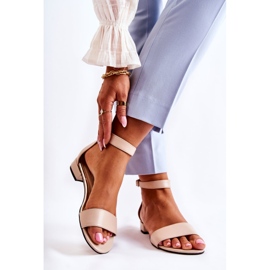 PA2 Damen Ledersandalen Beige Shanley 2