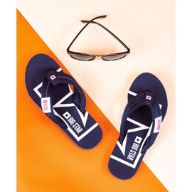 Bequeme Big Star Flip-Flops blau 1