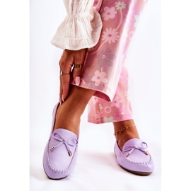 PG1 Loafer für Damen mit Schleife Violett Aurila lila 2
