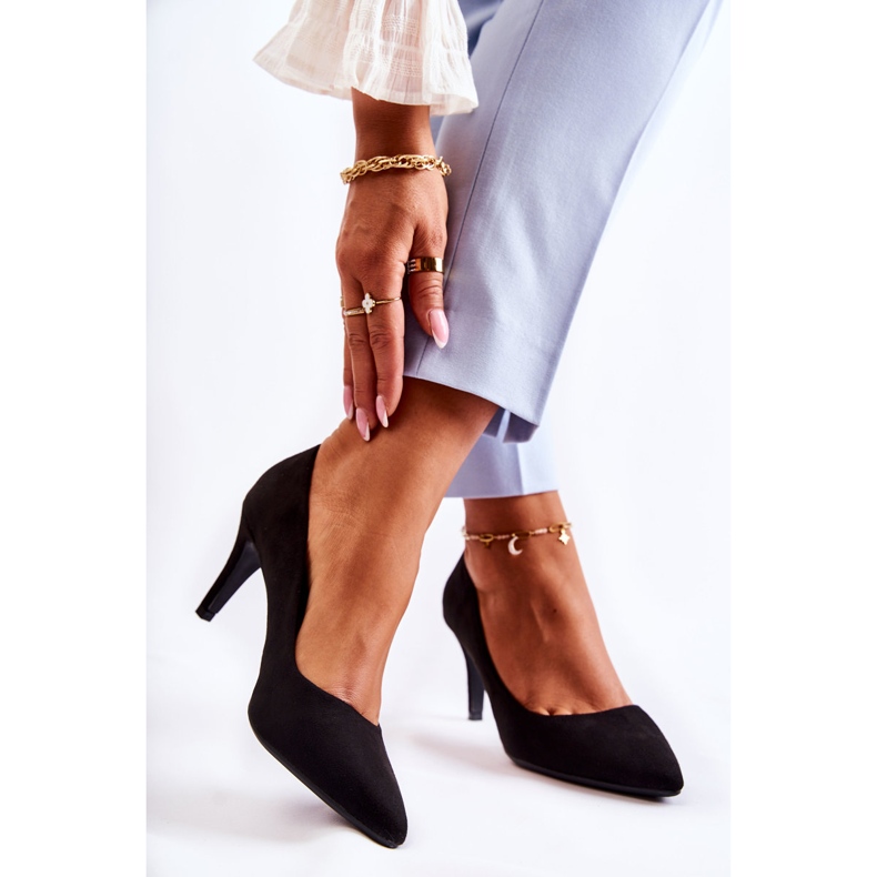 PG1 Klassische schwarze Theira-Wildleder-Heels 2