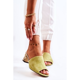 PA2 Damen-Slipper aus Wildleder mit Fersengrün Perry 1