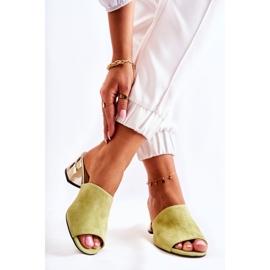 PA2 Damen-Slipper aus Wildleder mit Fersengrün Perry 2