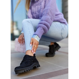 S.Barski Remgate Trapper aus schwarzem Wildleder mit Reißverschluss 1