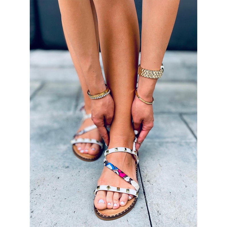 Maya White Damensandalen weiß 1