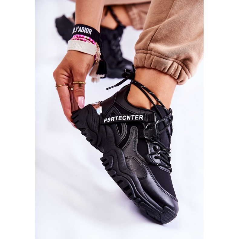 PS1 Damen Turnschuhe Sportschuhe Schwarz Sheron 2