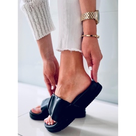 Atissa Schwarze Damenhausschuhe 2