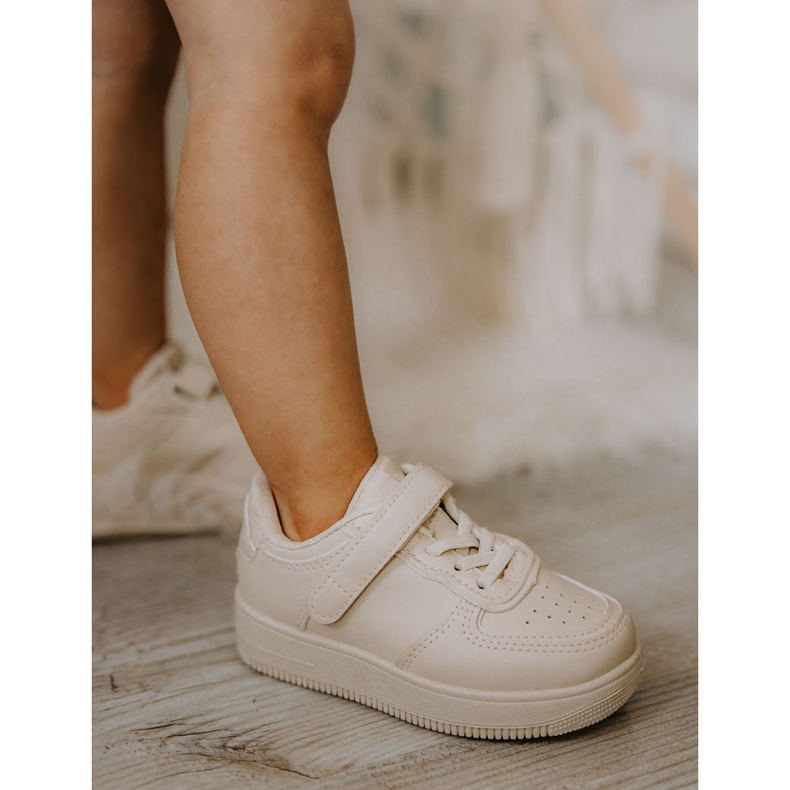 FR1 Kindersportschuhe mit Klettverschluss Beige Elike 2