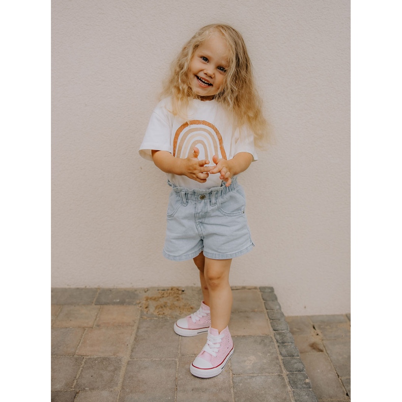 High-Top-Sneaker für Kinder Rosa Mona 1