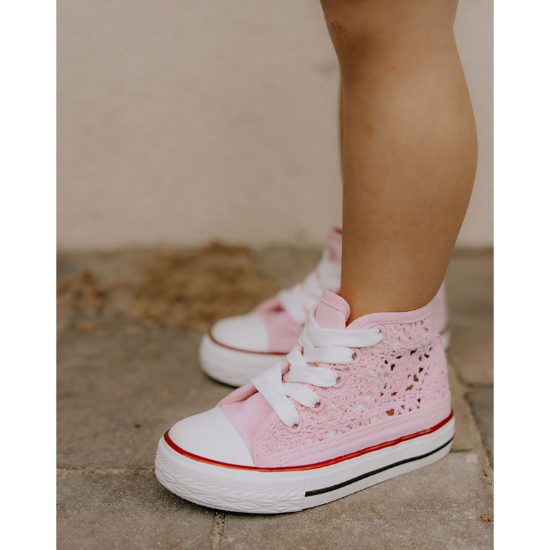 High-Top-Sneaker für Kinder Rosa Mona 2