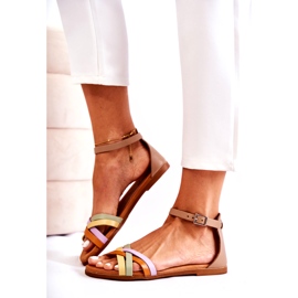 Modische Damen Sandalen Maciejka L4953-04 Multicolor beige braun mehrfarbig 2