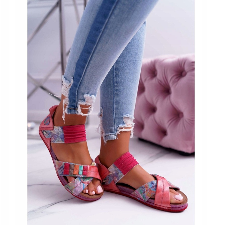 Damen Sandalen Maciejka Rosa 03375 Leder mehrfarbig 3