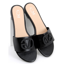 Scilla Schwarze Damenhausschuhe 2