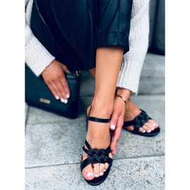 Jessa Schwarze Sandaletten mit hohen Absätzen 2