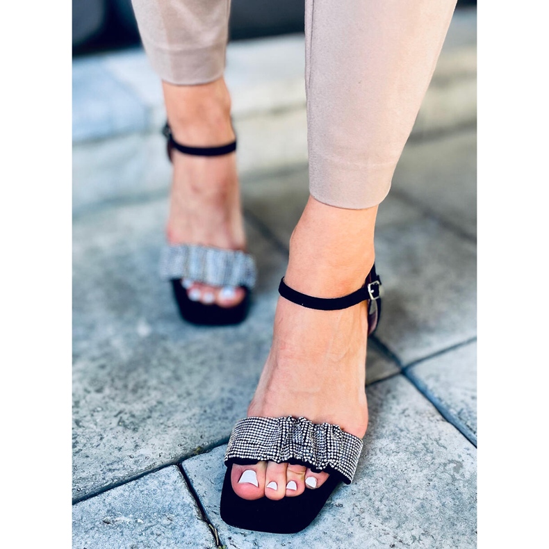 Sandalen auf High Heels Dash Black schwarz 1