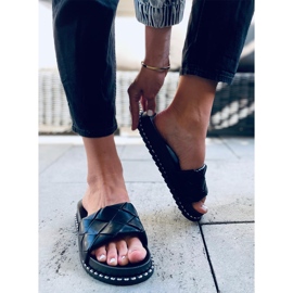 Sunny Black Damenhausschuhe schwarz 1