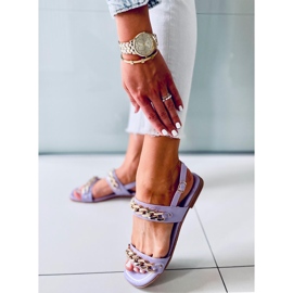 Kettensandalen India Purple lila 1