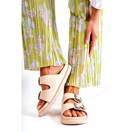 PJ1 Klassische beige Damen-Slipper von Weston 3