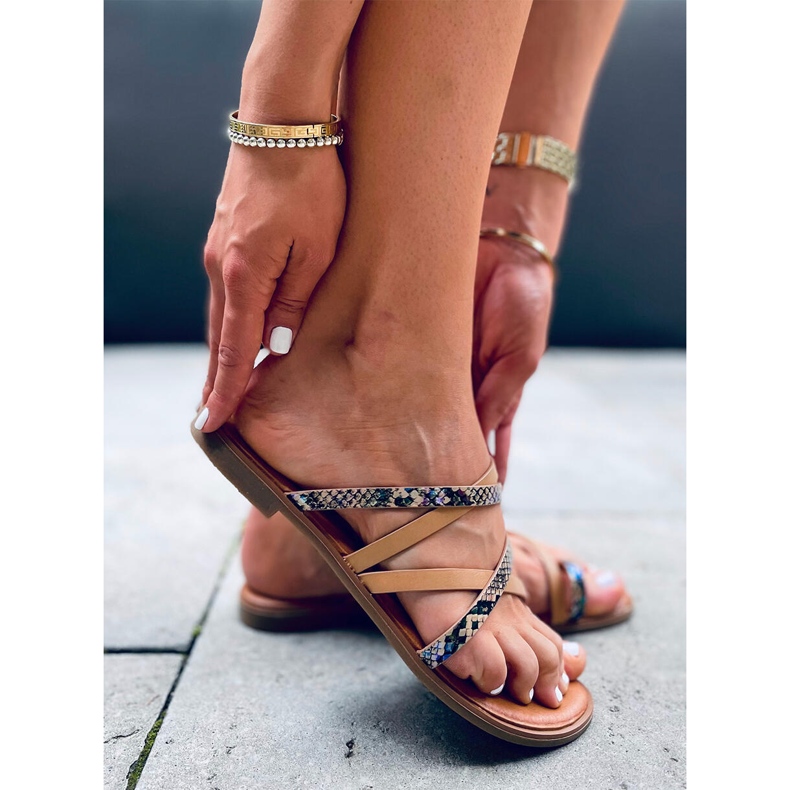 Nigella Beige Damenhausschuhe 2